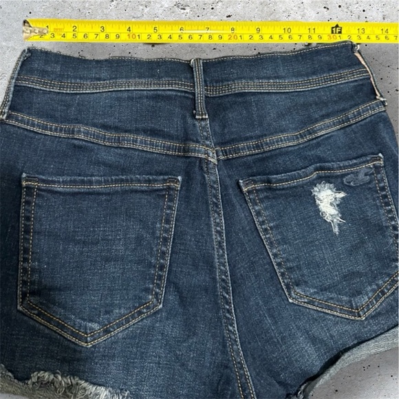 Hollister High Rise Short Shorts Denim Size 3 26” Inseam - Picture 5 of 6